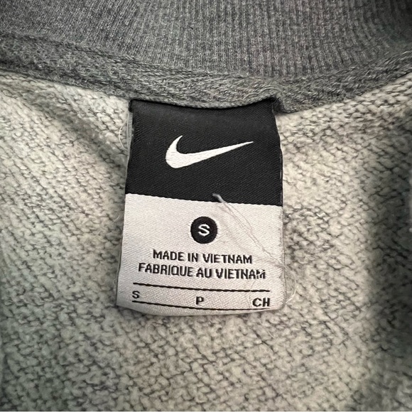 Nike Grey Half zip pullover jumper sweatshirt - Picture 3 of 7